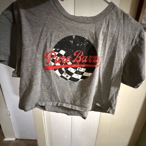 Pure Barre Gray cropped T-Shirt